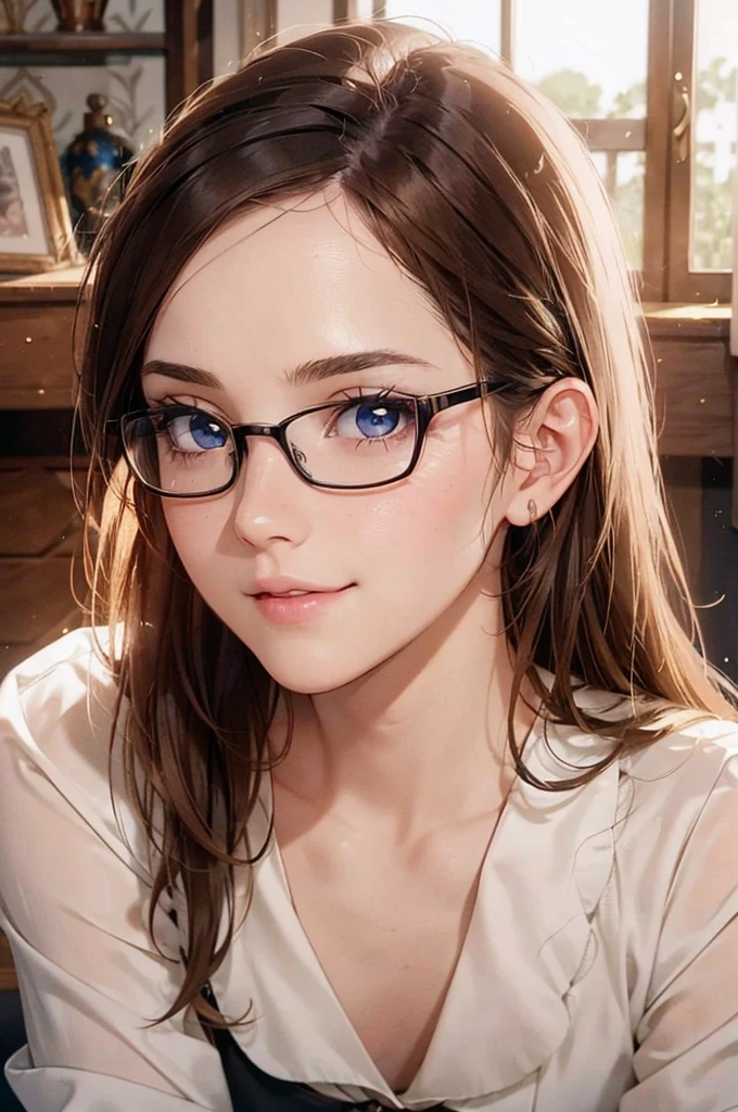 Masterpiece, 最high quality, high quality, High resolution, high quality texture, high quality shadows, High resolution, Beautiful details, Detailed CG, Detailed Texture, Realistic representation of face, Realistic, colorful, delicate, Cinematic Light, Side light, Lens flare, Ray Tracing, sharp concentrated, (1 Girl,concentrated:1.3), ( Intricate details, compensate, PureErosFaceV1:0.5), (Beautiful and delicate face, Beautiful and detailed eyes, Perfect Facial Proportions, Dense skin, Optimal ratio of four fingers to one thumb, Arms under chest, Modest chest, Wide Hips, Smooth upper abdomen, 30 years old, blue eyes, glasses,cabin attendant uniform,white blouse,tight fitting black skirt,black stockings, excellent secretary ,working as a secretary, wooden desk, wooden chair, house wife, the gaze of true love, lips of temptation, A look full of compassion ,a smile full of love, i love you, Acting lovey-dovey, air fortress hair, blonde hair, I love you so much I'm crazy,i love you