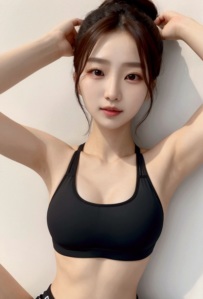 Korean beauty sports bra armpit