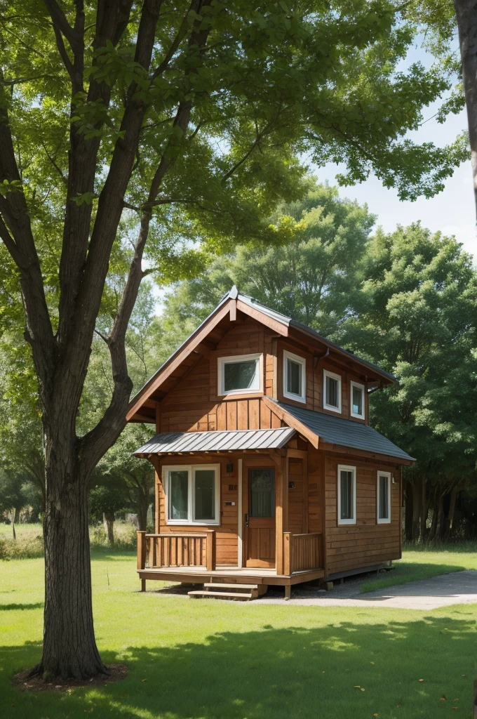Small house with trees around