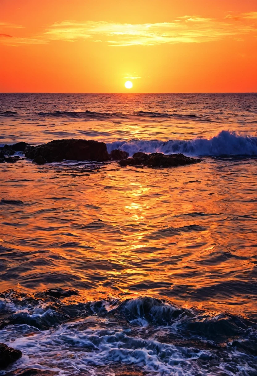 A highest quallity de imagem,highest quallity,fantastic sea sunset