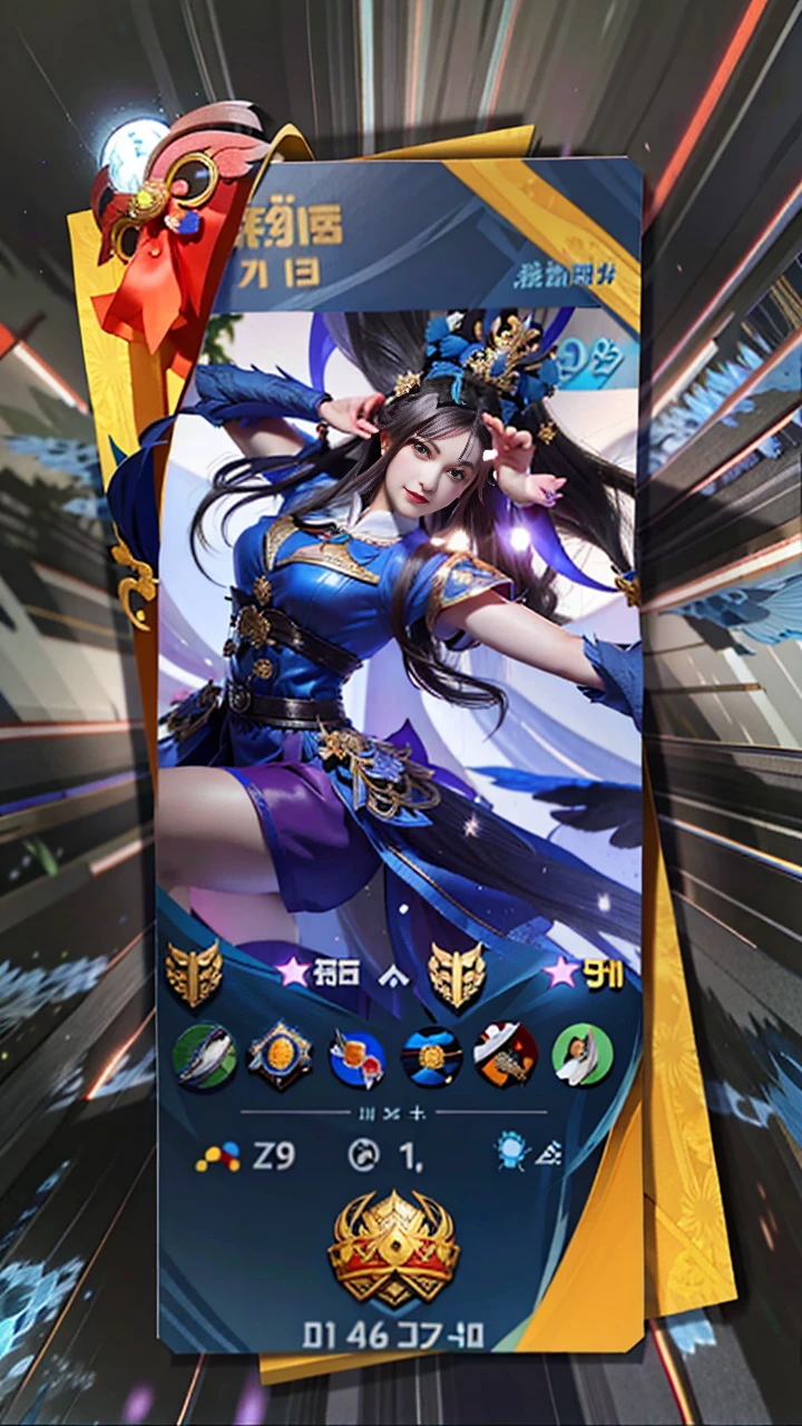Allard woman in blue dress，A bird in his hand, Aesthetic!!!!!! female elf, Traditional beauty, a young woman as genghis khan, Palace ， A girl in Hanfu, 8K)), kanliu666, ulzzangs, Chinese girl, a beautiful fantasy empress, dilraba dilmurat, traditional garb