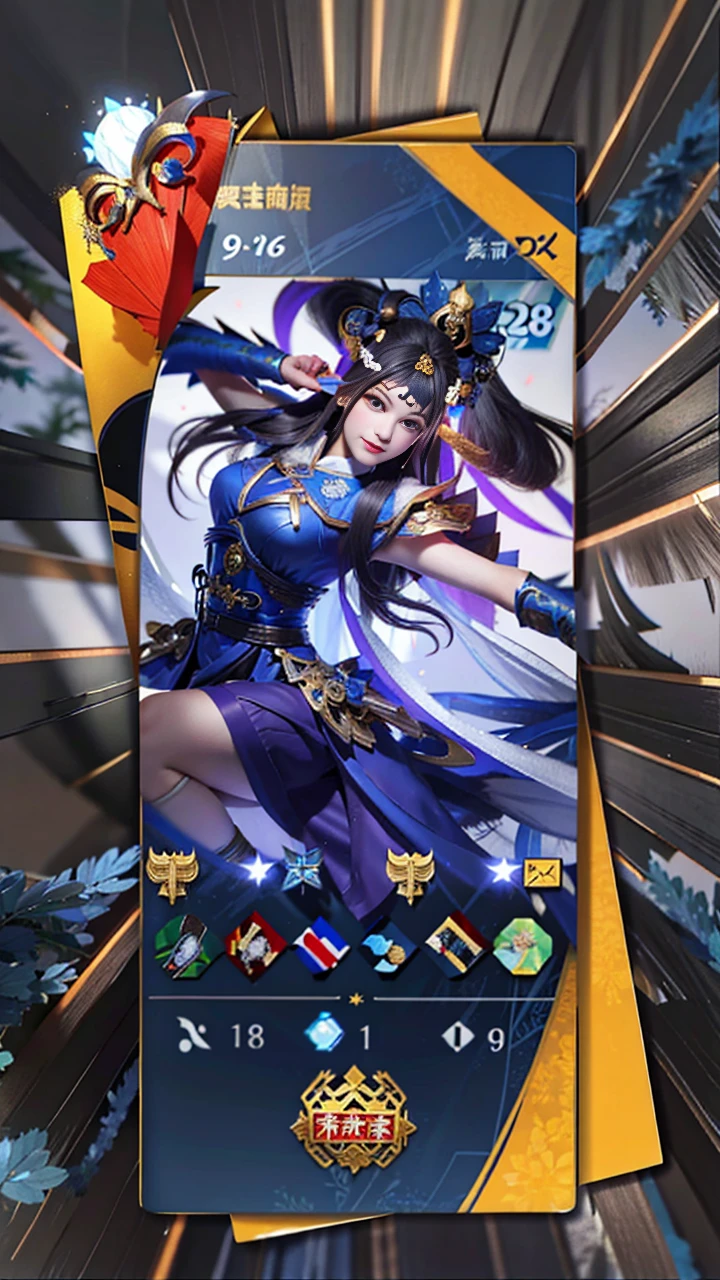 Allard woman in blue dress，A bird in his hand, Aesthetic!!!!!! female elf, Traditional beauty, a young woman as genghis khan, Palace ， A girl in Hanfu, 8K)), kanliu666, ulzzangs, Chinese girl, a beautiful fantasy empress, dilraba dilmurat, traditional garb