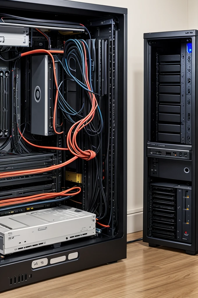 Make a thumbnails about PC and write OS SERVER INSTALLATION