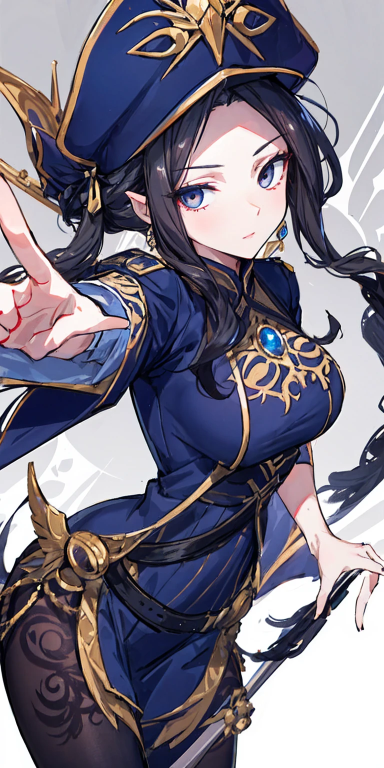 Desired Attributes:
Best quality
Intricate details
Solo Woman
Looking at viewer
Foreshortening
Symmetrical eyes
Arm ribbon (Irelia specific detail)
Omitted Attributes:
Long hair
Ski style
FBI uniform, cap, and badge
Final Prompt:
best quality black hair intricate details solo long hair foreshortening symmetrical eyes Irelia looking at viewer arm ribbon