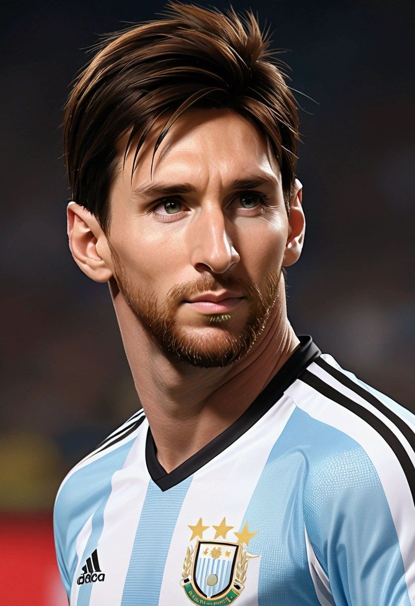 Lionel Messi in Argentine Jersey