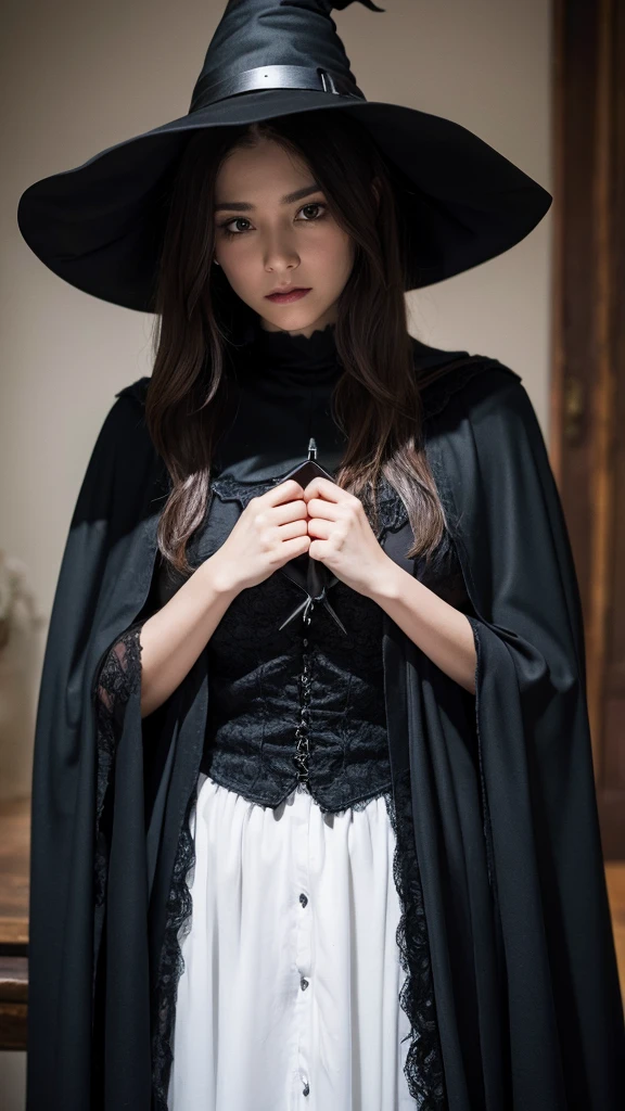 witch Grandmother ugly Black Cape Creepy Overall dark