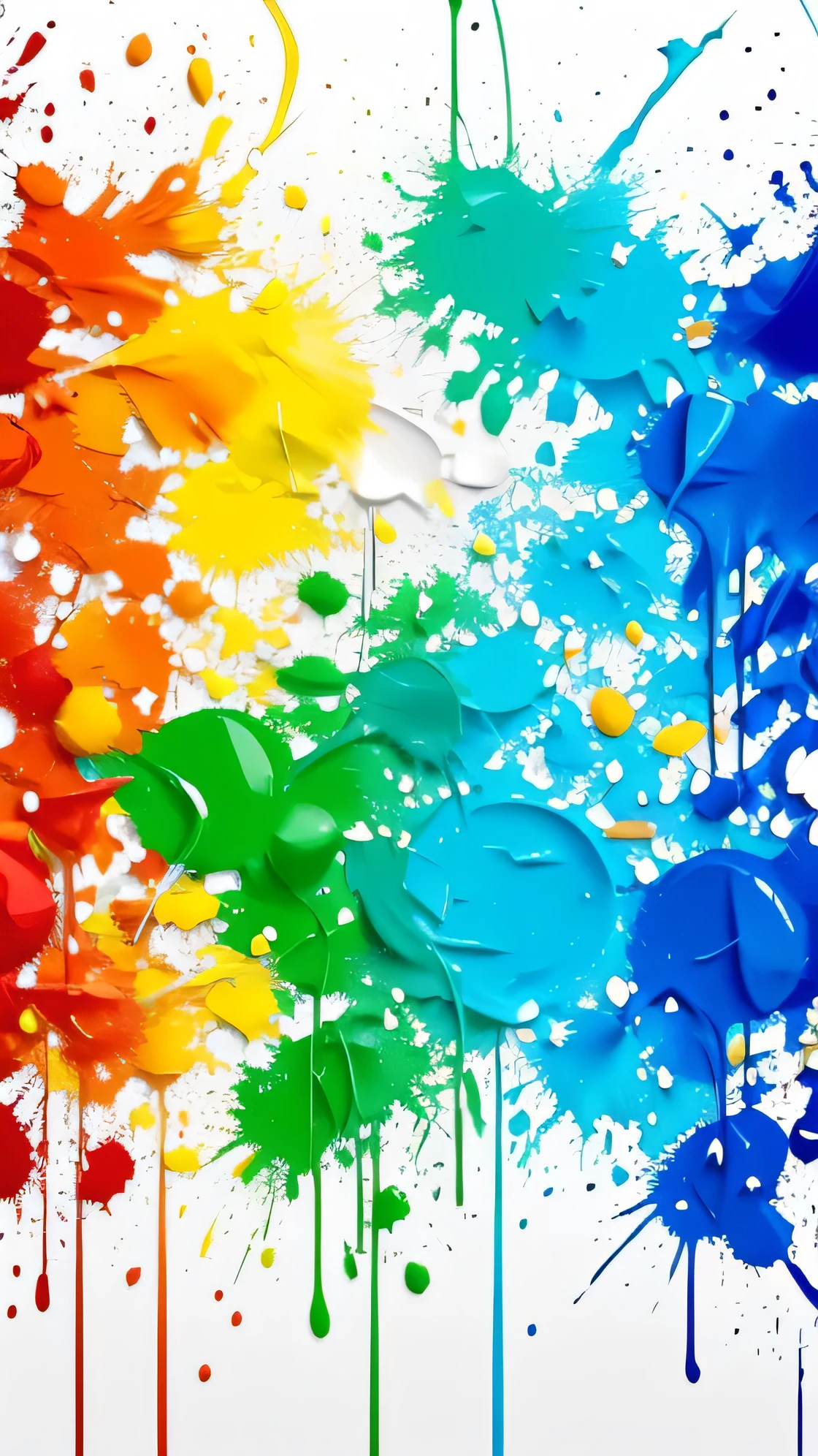Colorful paint splattered on a white background, Paint splashes to the center, Paint splashes, Paint spills, 鮮やかなPaint splashes, Paint splashes and splashes, Acrylic paint splashes, Paint splashes, Paint splashes, Paint splashes, Paint splashes, Paint Drop, Splash Paint, Splashes of color, Splashes of color