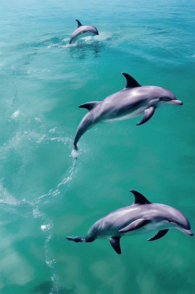 Dolphin、Bubble Ring、In the water、Bright light、Sunshine、In the water、Ocean、南国のOcean