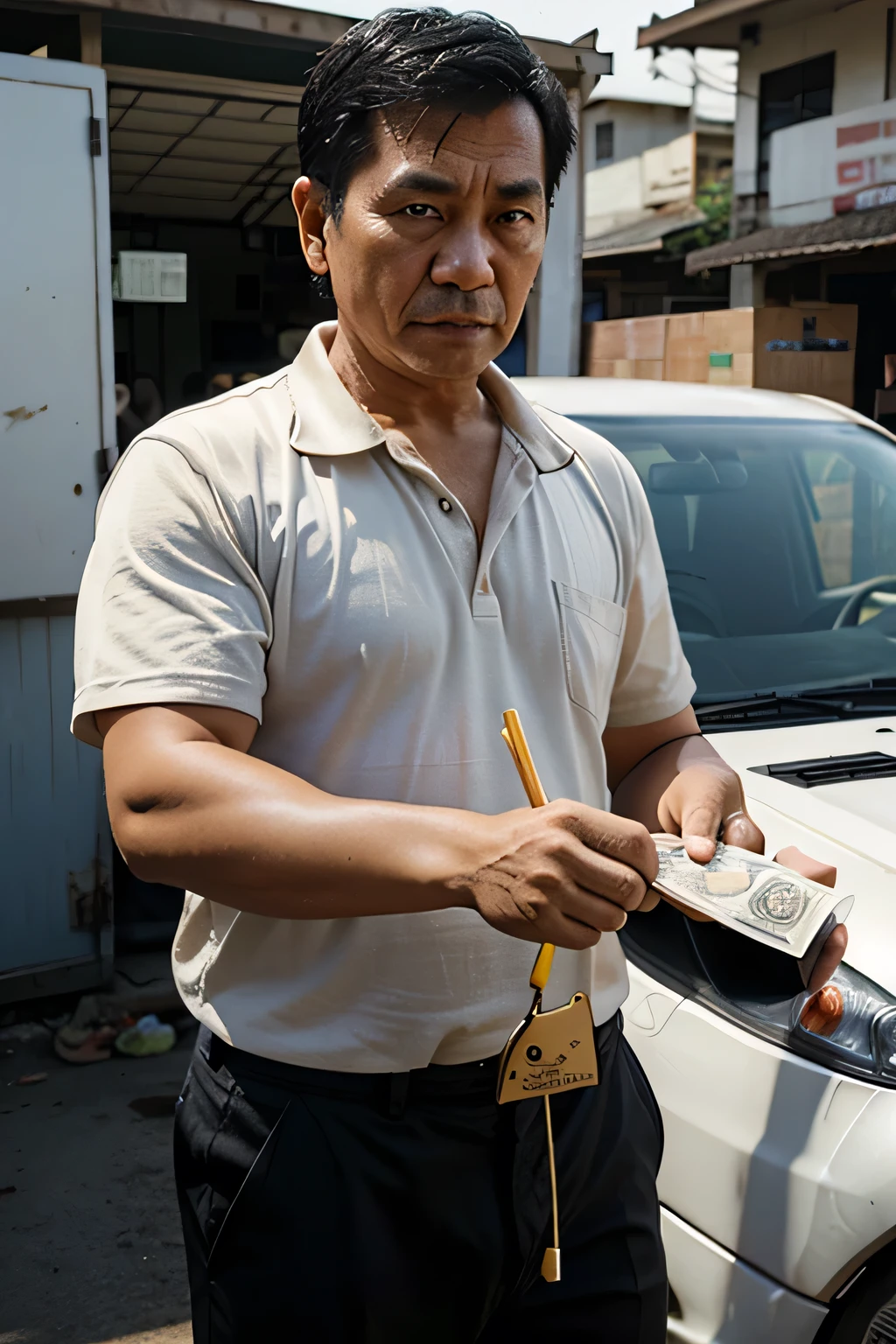 Chinese male police uniform