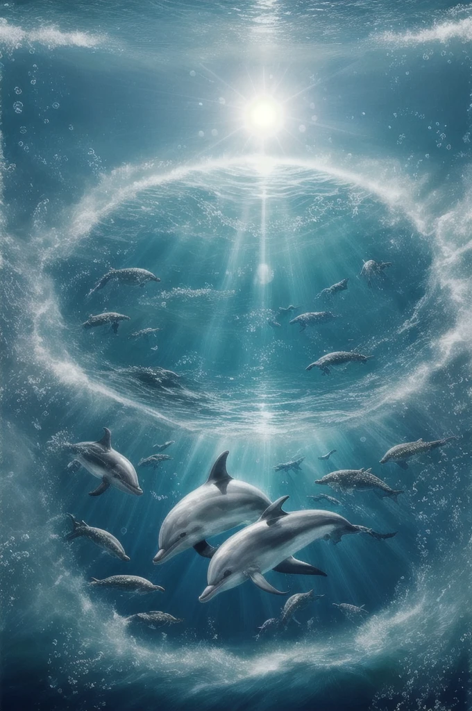 Dolphin、Bubble Ring、In the water、Bright light、Sunshine、In the water、Ocean、南国のOcean、Dolphinジャンプ、In the waterリング、幻想的なOcean、光るOcean