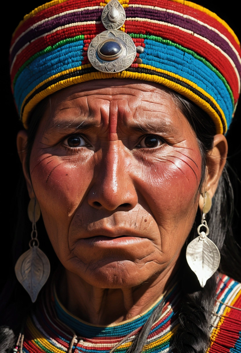 Peruvian Inca crying