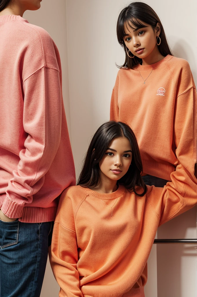 logo for an orange and pink sweater...my date with God 

