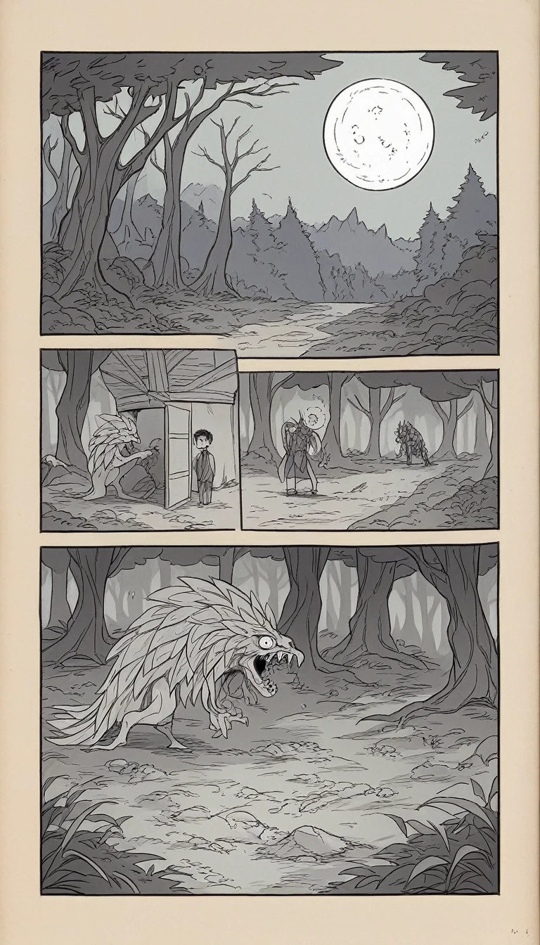 In a small village surrounded by dense forest, vivia uma jovem chamada clear. She always heard stories about the forest being cursed, but he never believed in the superstitions of the residents. However, when your brother, Lucas, disappeared without a trace after entering the forest, she decided it was time to find out the truth.Na noite em que clear entrou na floresta, the full moon lit the way. The tall, gnarled trees seemed to close in on her., whispering ancient secrets. She followed the trail until she reached a clearing where she found an old abandoned cabin.. The door was ajar, and a feeling of dread took over his heart.Dentro da cabana, clear encontrou um diário empoeirado. When flipping through the pages, read about ancient rituals and a vengeful spirit known as "The guardian of the forest". According to the diary, the spirit captured lost souls and kept them trapped forever in the forest. Determined to save her brother, clear decidiu enfrentar o Guardião.When leaving the cabin, clear sentiu uma presença fria e maligna. The fog rose from the ground, and shadowy figures began to form around him. A whispering voice echoed through the forest, mocking her. With courage, clear gritou pelo nome de seu irmão, promising to face anything to save him.Suddenly, a colossal shadow emerged from the fog, with glowing eyes and flames that danced around his spectral figure. It was the Guardian. clear, Trembling with fear, He held the diary to his chest and began to recite an incantation he found on the last pages.The Guardian laughed, mas à medida que clear continuava a recitar as palavras, the creature began to writhe in pain. The shadowy figures dissipated, and a bright light enveloped the Guardian, that disappeared in a shrill scream.The forest was silent. clear, exhausted and with tears in my eyes, saw his brother emerge from the shadows, confusing, but unharmed. They hugged and, standing together, they left the forest never again