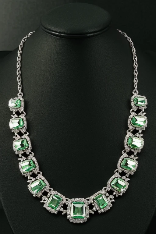 Silver wonderful jewelry great quality masterpiece, more ostentatious, great color green red