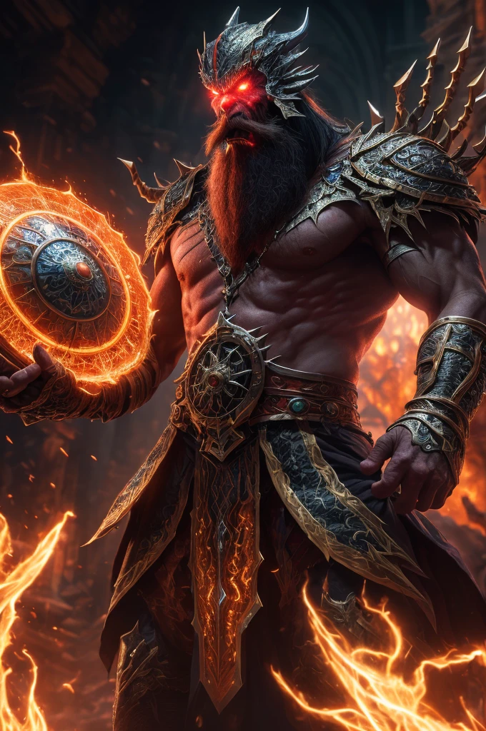(Extremely detailed 8k wallpaper), A medium shot of a terrifying necromancer, complex, High Detail, dramatic