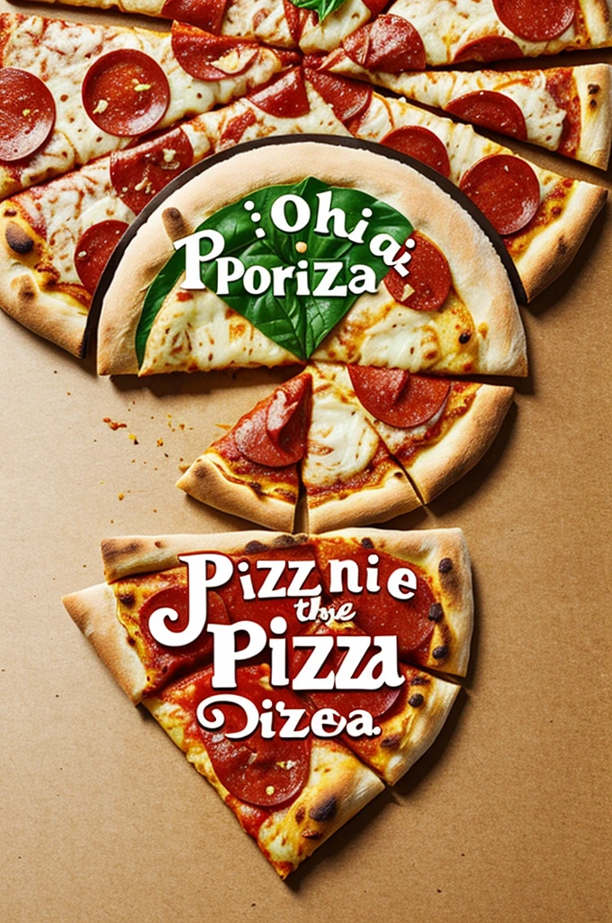 pizza logo, with the name pizzas paradise