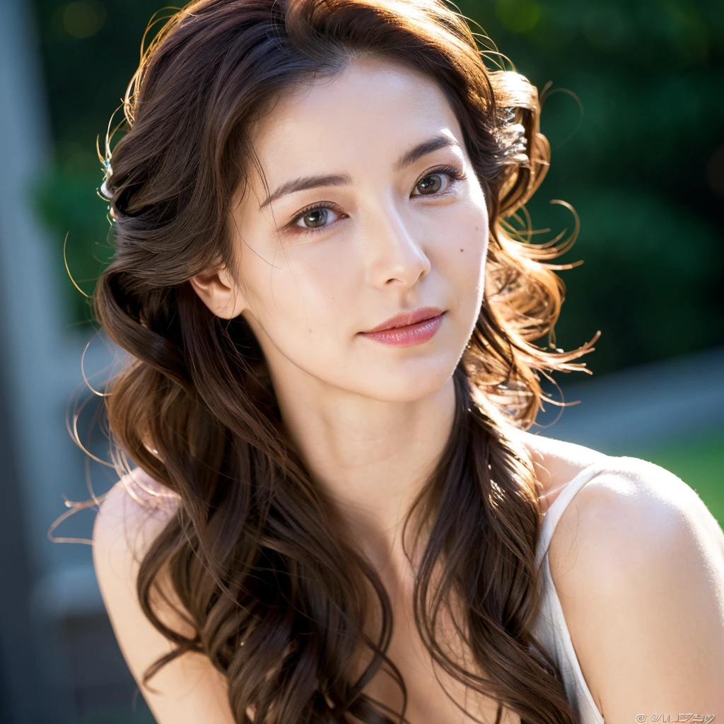Beautiful mature woman with beautiful wavy long hair, Sexy Mature, hair tied up, Ultra-high resolution,(Realistic:1.4), ((Highest quality)), ((masterpiece)), (be familiar with),