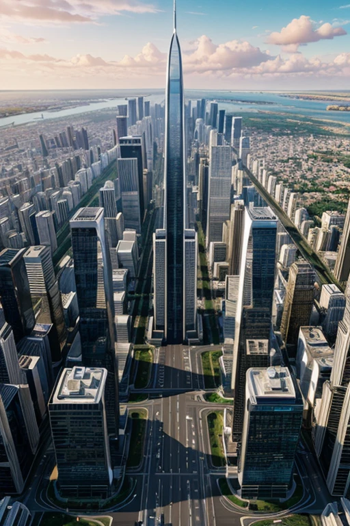 Maximum image quality, outstanding details, ultra high resolution, (realism: 1.4), the best illustration, favor details, City of the future.