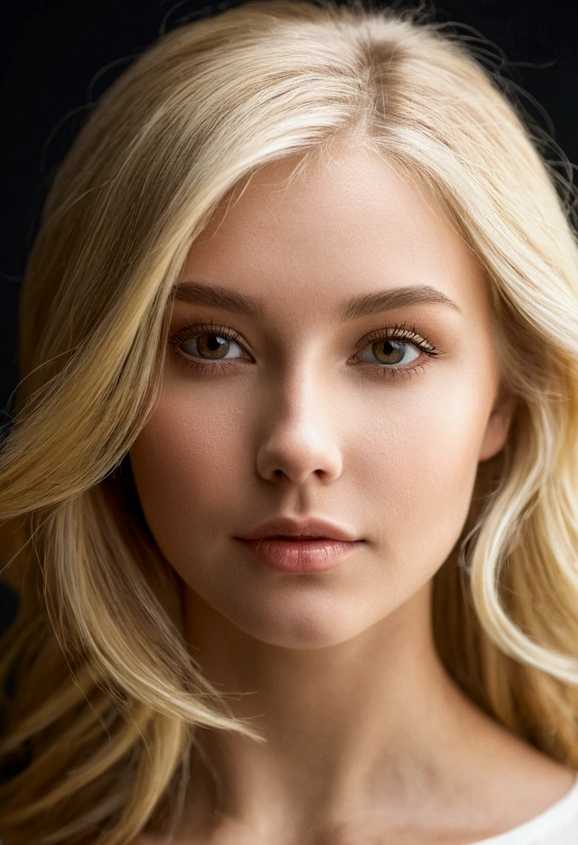 blonde girl beautiful portrait
