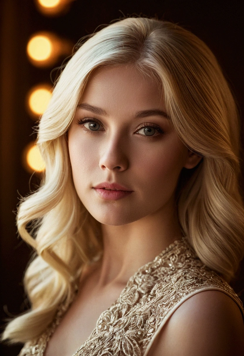 blonde girl beautiful portrait