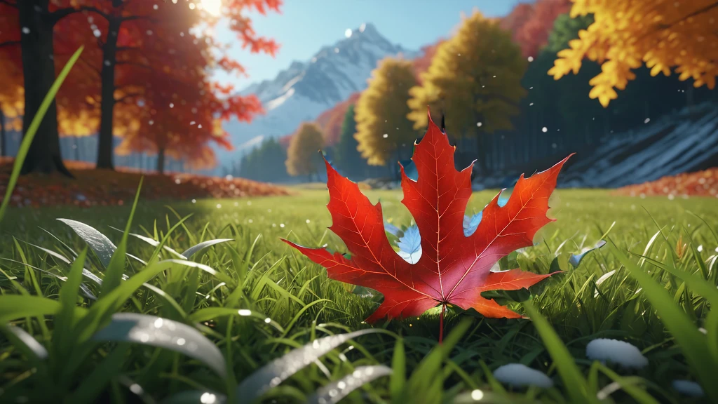 blue leaves