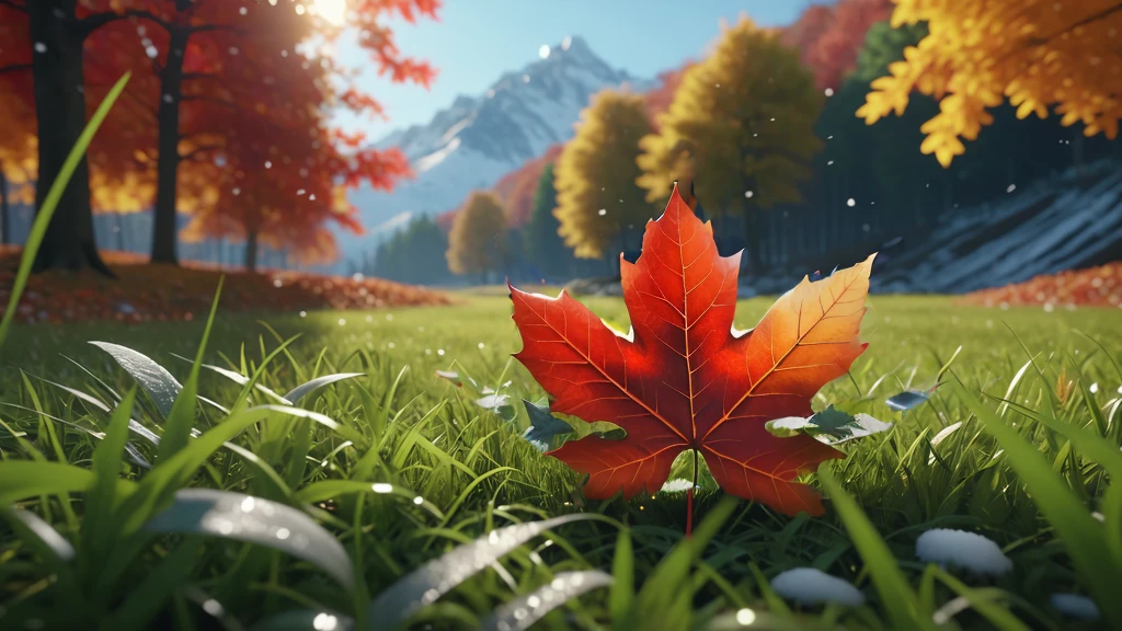 blue leaves