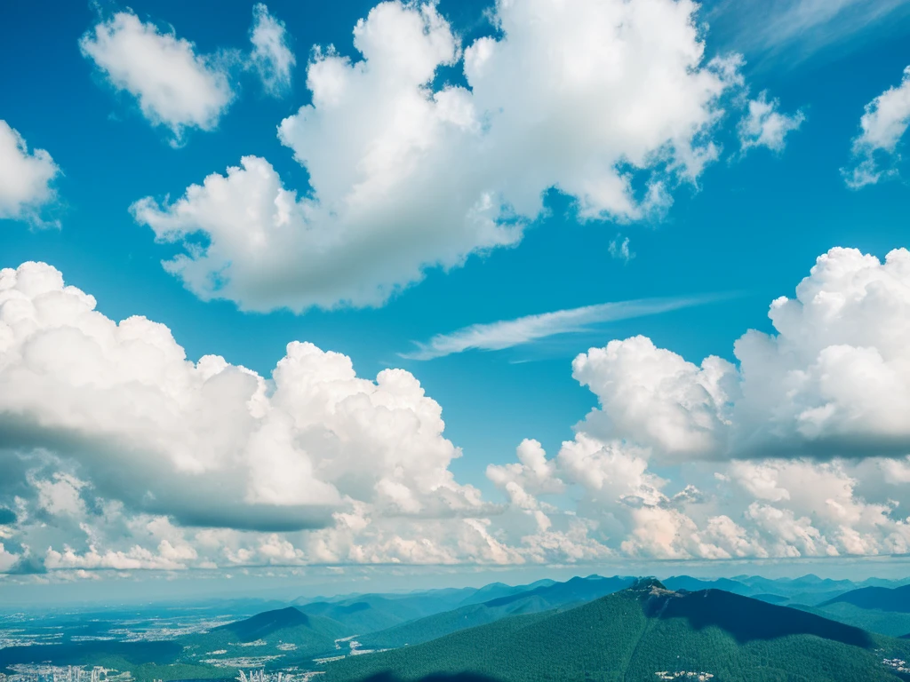 Fuji Mountain, Fluttering clouds, (Best Composition), (masterpiece),Looking up
