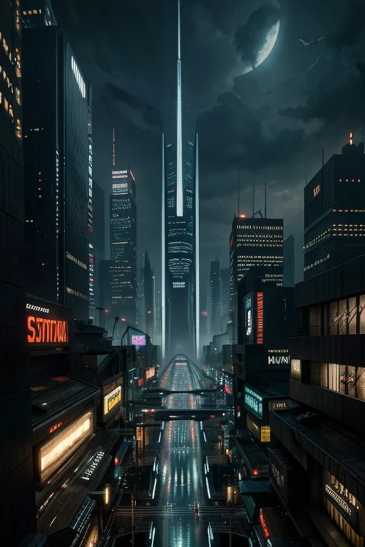 Maximum image quality, outstanding details, ultra high resolution, (realism: 1.4), the best illustration, favor details, City of the future.Blade Runner. Gotham.
