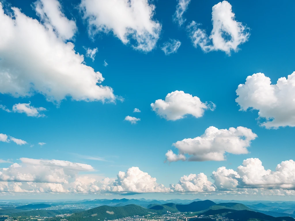 Fuji Mountain, Fluttering clouds, Looking up