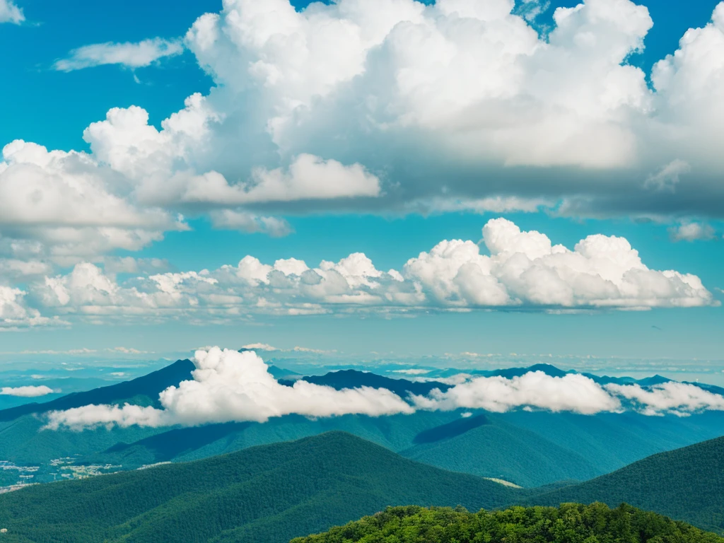 Fuji Mountain, Fluttering clouds,