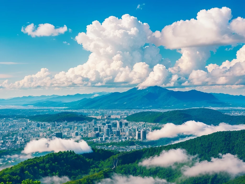 Fuji Mountain, Fluttering clouds, 