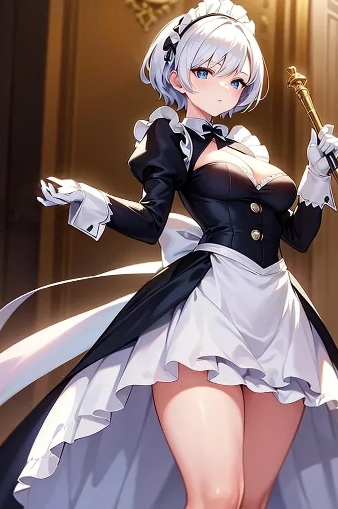 white glove lazily being held