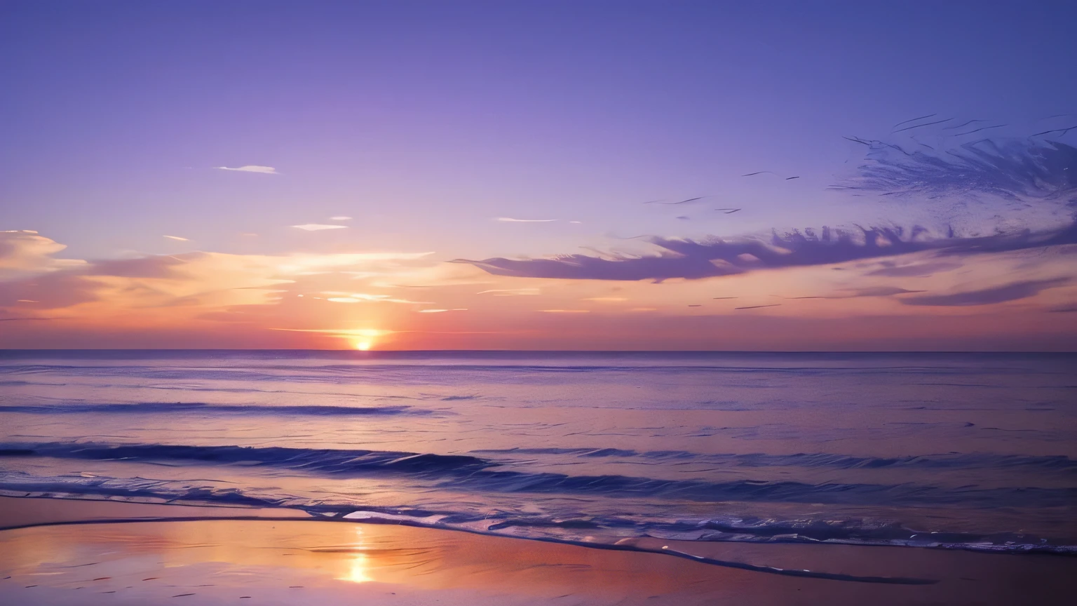 sunset pink purple