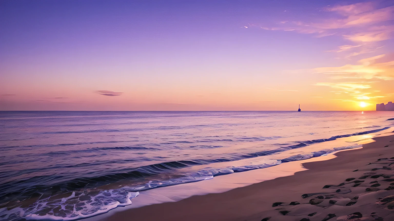 sunset pink purple