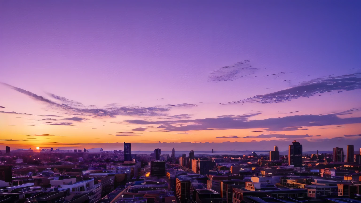 sunset pink purple