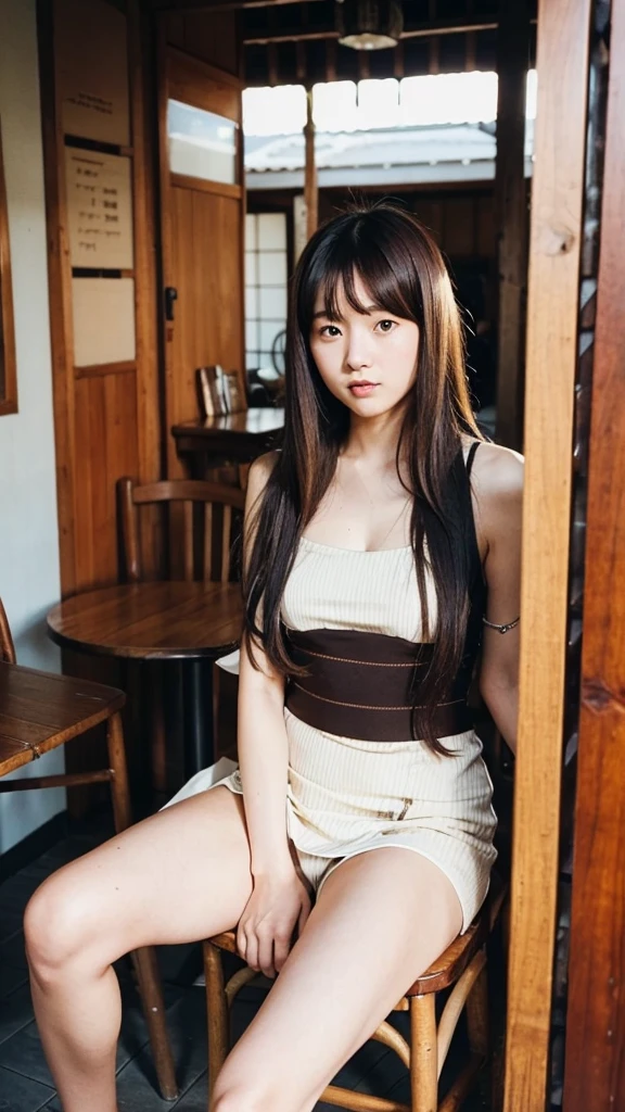 20s. women. cafes. dates. brown hair. Japanese. summer clothes . be seated. room