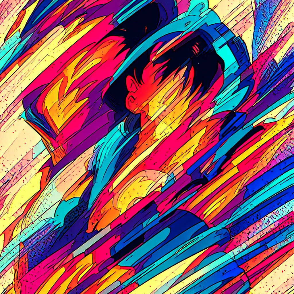 a muscular man with spiky black hair, detailed face with large eyes and defined features, wearing an orange martial arts uniform, drinking a soda can, intricate detailed portrait, 8k, hyperrealistic, photorealistic, dramatic lighting, cinematic composition, vibrant colors, dynamic pose, hyperdetailed skin and clothing textures, hyper realistic, unreal engine, volumetric lighting, subsurface scattering, physically based rendering
