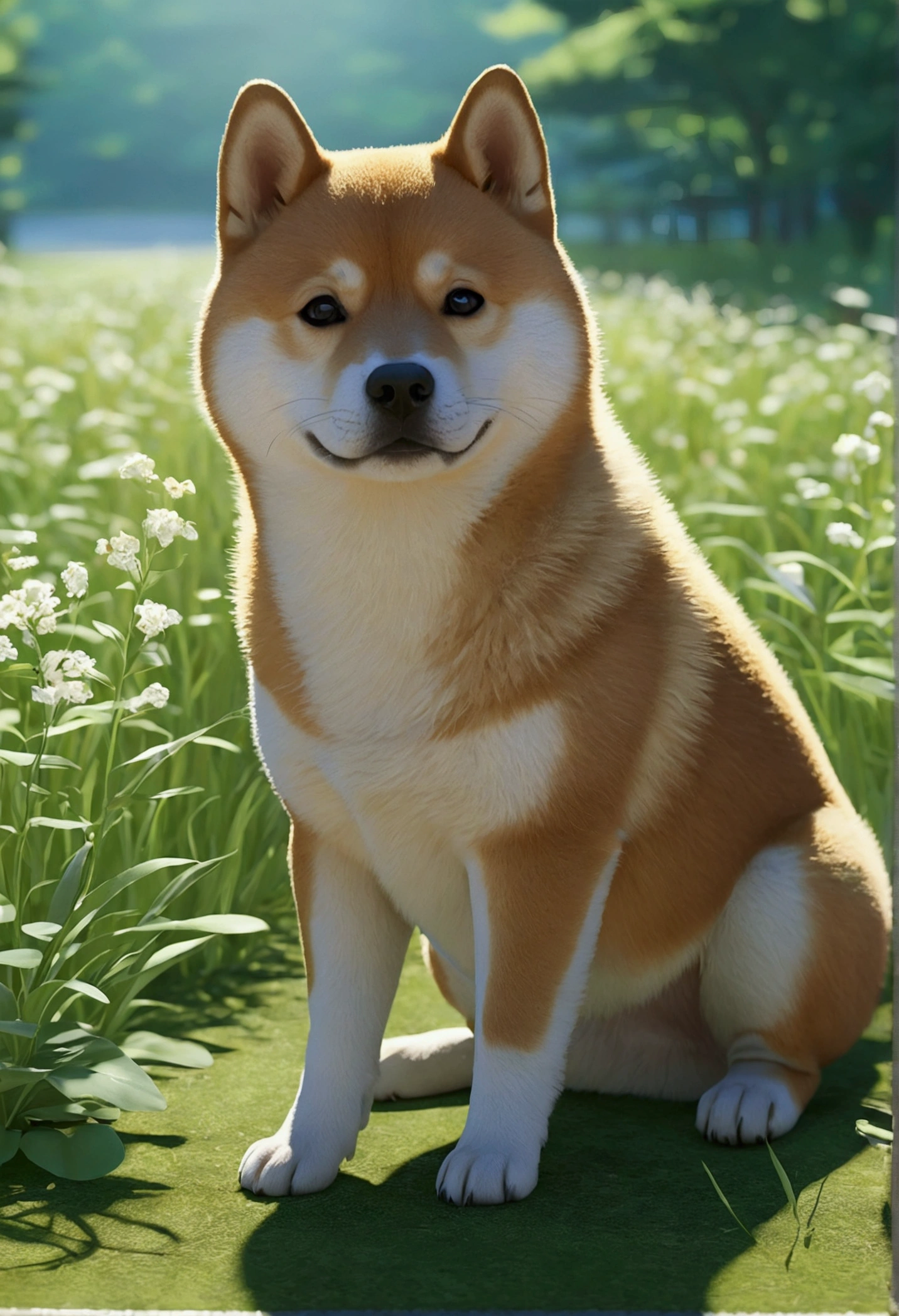 Makoto Shinkai Taste,Shiba Inu Puppy,Healing scenes,