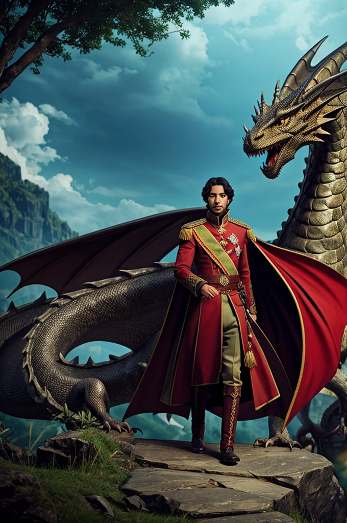 Create a prince with his Dragon