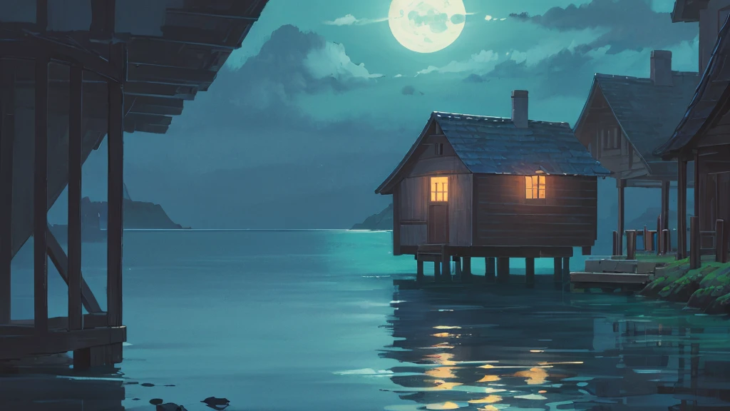 Healing Silence with no buildings
Night sea painting drawn by a skilled artist
Blue ocean, underwater, a very beautiful and delicate touch, soothing healing
The overall impression is blue, black, and moonlight
Background that does not show people