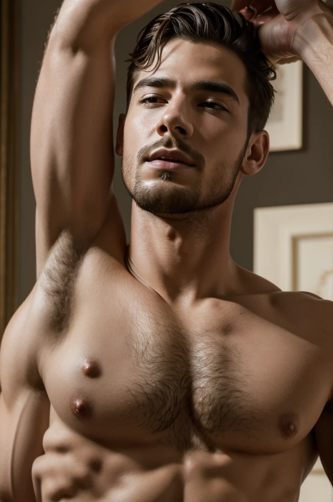((Best Quality)), ((Masterpiece)), (detailed), naked man ejaculating