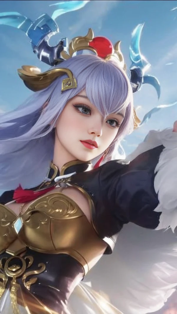 Best Quality, 1girl, kda, solo, long hair, short hair hair, dress,