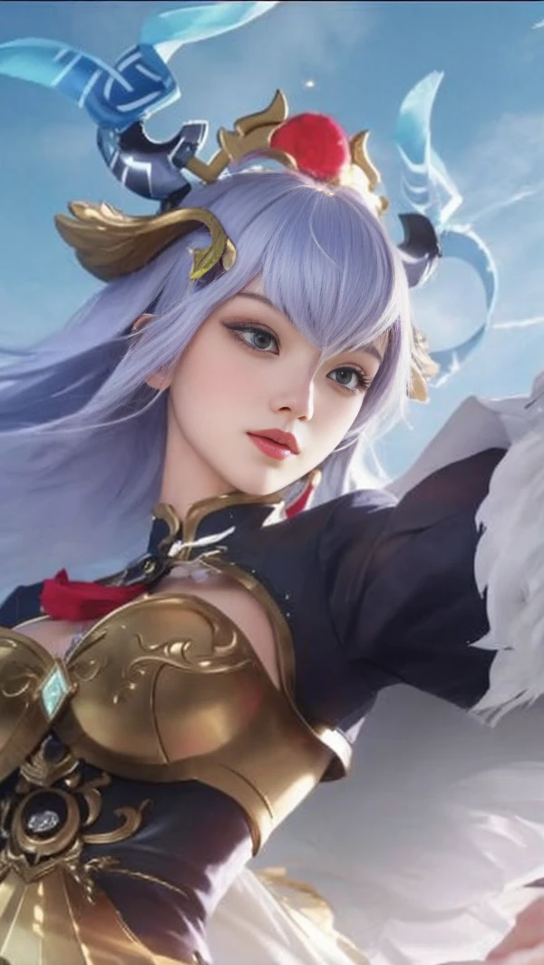 Best Quality, 1girl, kda, solo, long hair, short hair hair, dress,