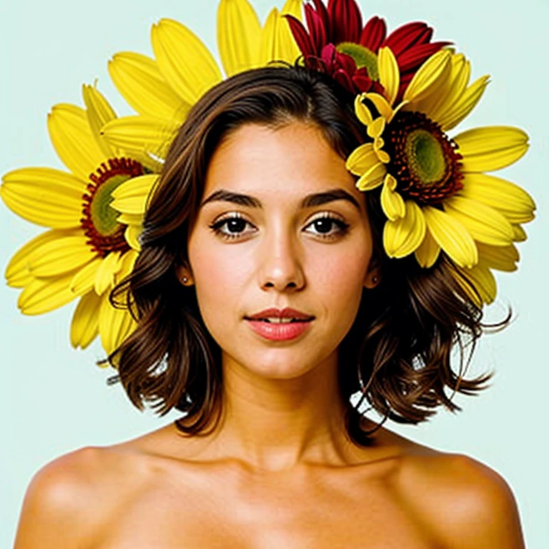 woman as a flower
