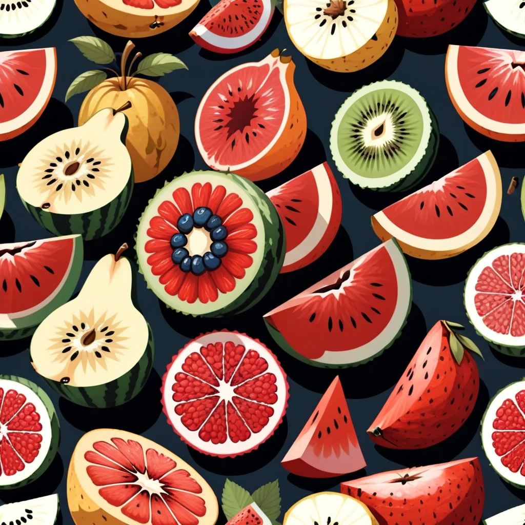 Fruit with an obscene cut surface