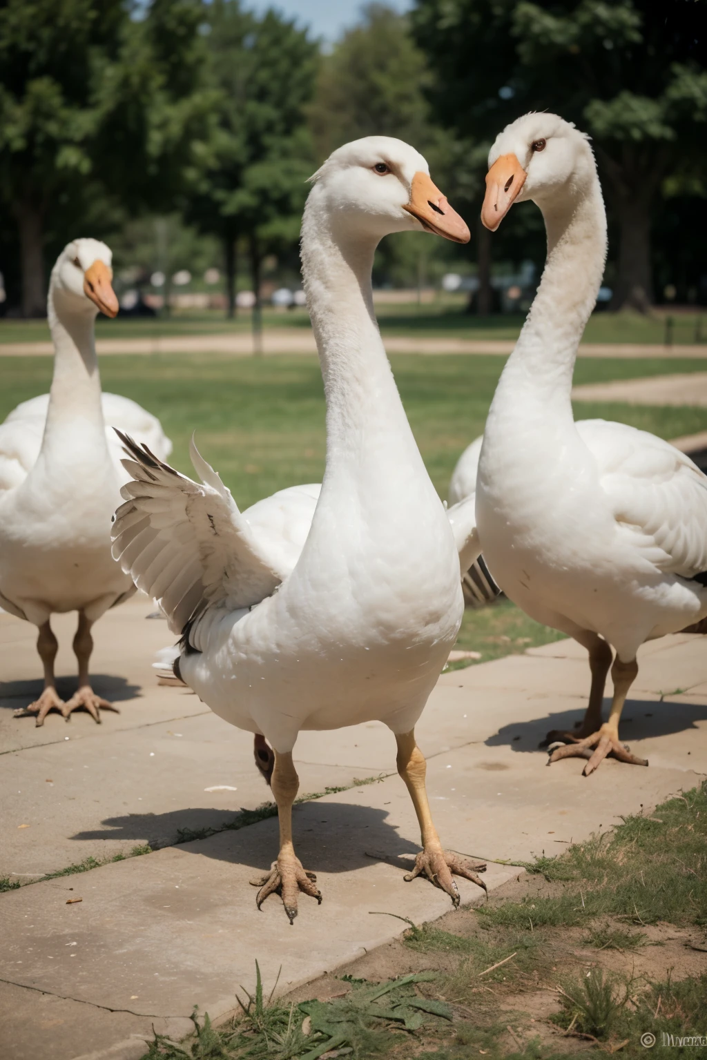The Story of the Goose's Adventure" - Follow the adventures of a cute goose who explores the world with his friends.
"Get to know the cartoon goose character" - Get to know the unique characteristics of various cartoon swans, from the careless to the very clever.
"The Funny Story of the Goose in the Playground" - Watch the hilarious behavior of a group of geese playing in the park with various toys.
"Superhero Goose: Savior of the Day" - Swans with superpowers protect their friends from danger with their tricks and cunning.
"Adventure Goose Hunter's Journey" - Brave explorer swans search for hidden treasures on an exotic island, blocked by cute obstacles.