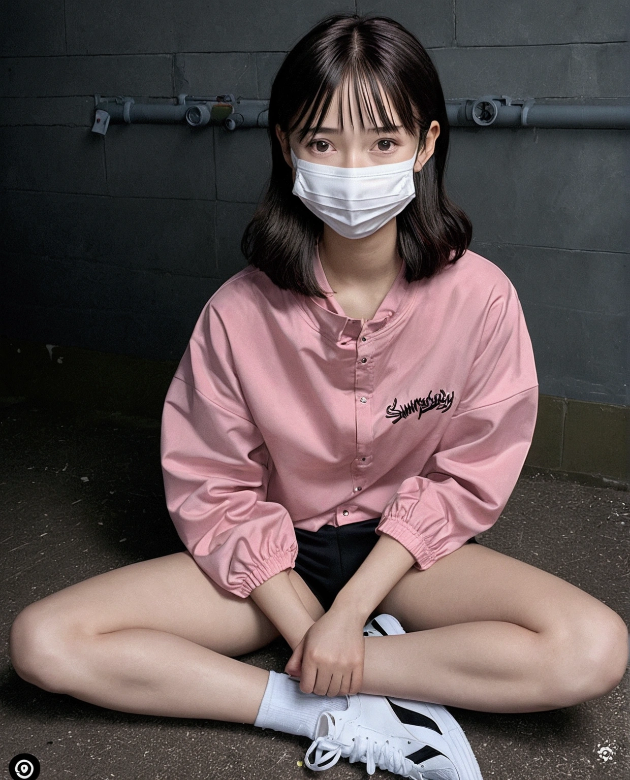 (alone), (Detailed RAW photos of the girl's whole body), (masterpiece:1.0), (Highest quality:1.4), (Ultra-high resolution:1.2), (Realistic:1.4), 8k resolution, Canon EOS R5, 50mm, Absurd, Super detailed, (18-year-old), Sharp focus, Cinema Lighting, Beautiful face in every detail, (compensate:1.2), (Urzan-6500-v1.1), shape, Detailed skin texture, Pale skin, Flat Chest, (A lean and healthy body:1.3), Thigh Gap, Detailed black hair,smile, (Play sports often)Realistic glowing skin, (Bedroom:1),Slim waist, 魅惑的なsmile, alone