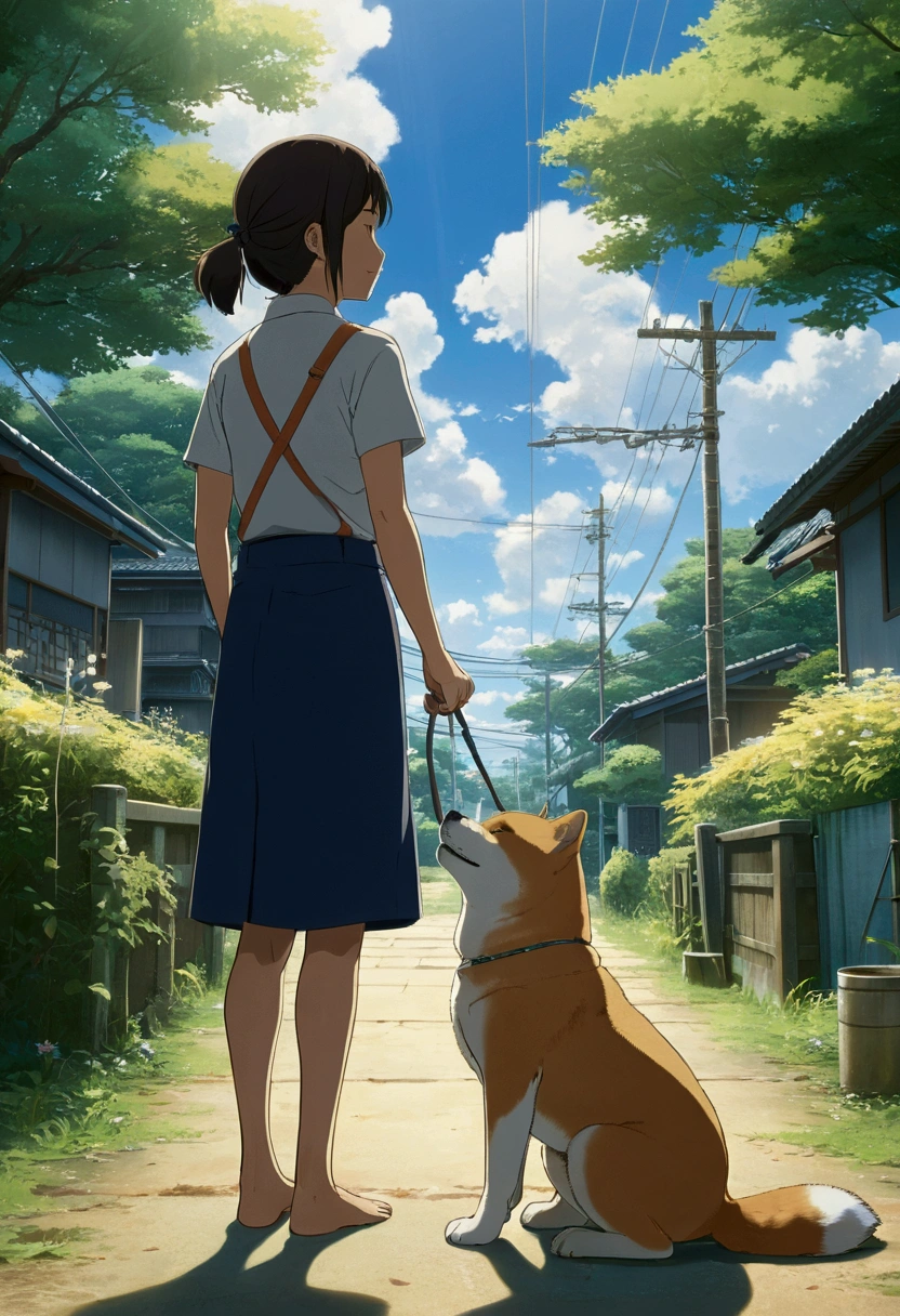 Makoto Shinkai Taste,Shiba Inu Puppy,Healing scenes,