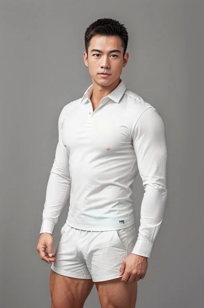 1man,
a 30 y.o muscular male wearing long-sleeve white shirt and tie, wearing leather shoes, full body,
soft lighting,
masterpiece, best quality, 8k uhd, dslr, film grain, Fujifilm XT3 photorealistic painting art by midjourney and greg rutkowski