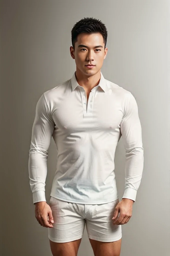 1man,
a 30 y.o muscular male wearing long-sleeve white shirt and tie, wearing leather shoes, full body,
soft lighting,
masterpiece, best quality, 8k uhd, dslr, film grain, Fujifilm XT3 photorealistic painting art by midjourney and greg rutkowski